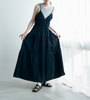 marjour-CAMISOLE TIERED ONEPIECE