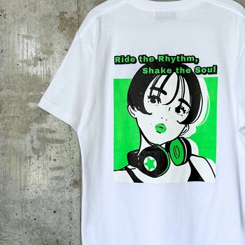 onedrop-ONEGO HEAD PHONES GIRL Tshirt